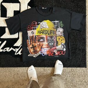 Graphic Hardlife Black T-Shirt